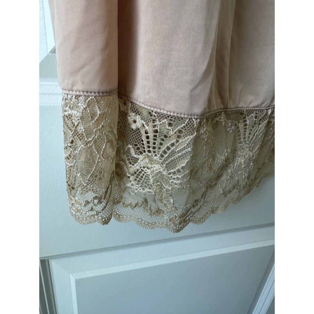 Avenue Body Womens Pink Lace Trim Chemise Nightgown Sleepwear Slip Dress 18/20 - Picture 4 of 7